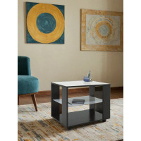 Журнальный стол Мебелик BeautyStyle 5 венге/стекло белое 2300