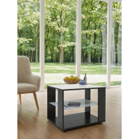 Журнальный стол Мебелик BeautyStyle 5 венге/стекло белое 2300