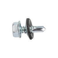 Кровельный саморез КРЕП-КОМП цинк, с шайбой EPDM, PT-1, 4,8x25 К, 3500 шт. ск4825пт1пр