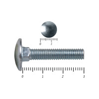 Мебельный болт КРЕП-КОМП цинк DIN603 6х 30 пр. 5,8 2600 шт бм630