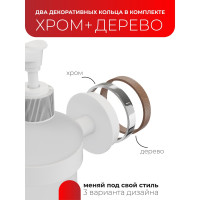 Дозатор для жидкого мыла Fora LORD белый FOR-LORD041WT