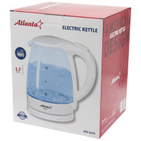 Электрический стеклянный чайник Atlanta ATH-2470 white