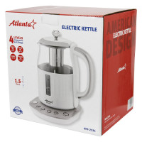 Электрический стеклянный чайник Atlanta ATH-2534 gray