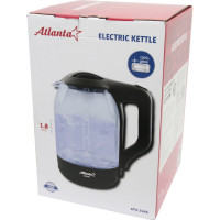 Электрический стеклянный чайник Atlanta ATH-2466 black