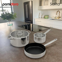 Кастрюля Pomi d'Oro с крышкой 20 см, 3 л P595721 Salita