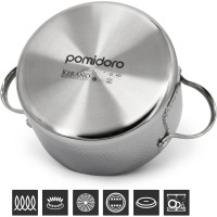 Кастрюля Pomi d'Oro с крышкой 20 см, 3 л P595721 Salita