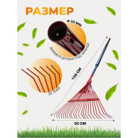 Веерные грабли с пластиковой рукояткой WMC TOOLS 50018 TG2203032