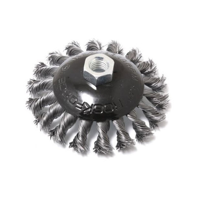 Кордщетка дисковая получаша (стальная витая проволока, 115 мм, в блистере) ROCKFORCE RF-BWD145(29083)