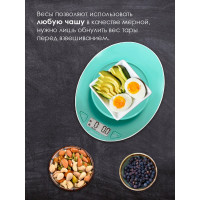 Кухонные электронные весы с чашей Atlanta ATH-6199 green