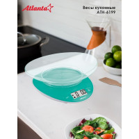Кухонные электронные весы с чашей Atlanta ATH-6199 green