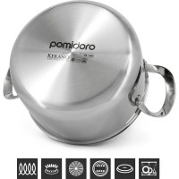 Кастрюля Pomi d'Oro с крышкой 20 см 3,5 л P595728 Maestro