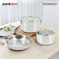 Кастрюля Pomi d'Oro с крышкой 22 см 4,5 л P595729 Maestro