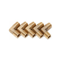 Соединитель угловой наружная резьба 1/4"х1/4", 5 шт Forsage F-MML04K(26105)