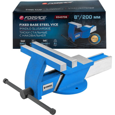 Стальные тиски с наковальней Forsage 8"-200мм F-6540708(18550)