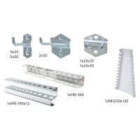 Набор крючков для перфорированной панели NORGAU NHS-01717 предметов 101431017