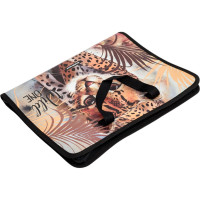 Папка ErichKrause Wild Cat на молнии, пластиковая, с ручками, A4+ 48704