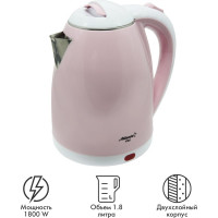 Двустенный электрический чайник Atlanta ATH-2437 pink