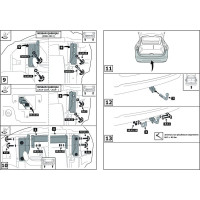 Фаркоп разборный для Nissan Qashqai I, II 2006-2019, 2019-н.в., шар A, 1500/75 кг BERG F.4111.001
