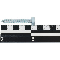 Сантехнический шуруп Стройметиз 8х50 DIN 571 цинк уп. 25 шт. коробка 2170654