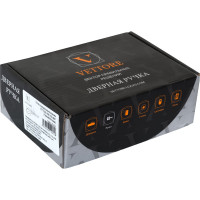 Врезной замок VETTORE 1023 NI m60Z в комплекте с ручкой и цилиндром, никель 20289