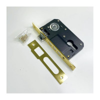 Врезной замок под евроцилиндр VETTORE 9011 SR-3R GP, золото 20313