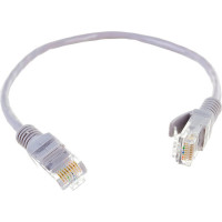 Медный патч-корд ExeGate UTP-RJ45-RJ45-5e-CU-0,3M-GY, UTP, cat.5e, 0.3м, серый 282008