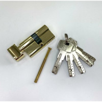 Цилиндровый механизм VETTORE ZN M60 ZC GP 30Tx30, 5 ключей, золото 20070
