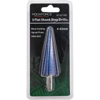 Ступенчатое сверло Rockforce спиральное HSS в блистере RF-44739S(49860)