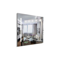 Зеркало MAUNFELD с внутренней подсветкой и часами, 65x65 Lustro Ready