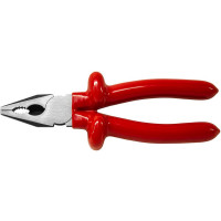 Диэлектрические комбинированные плоскогубцы Промлайн 200 мм, обливные рук., до 1000В, CrV 1 слойн ПЛ0210106200_z022