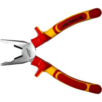 Диэлектрические комбинированные плоскогубцы Промлайн 180мм, Cr-v, до 1000В с двухкомпонентными рукоятками 	ПЛ0210102180_z022