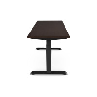 Стол двухмоторный с регулируемой высотой StolStoya ТИТАН подстолье черное и столешница МДФ шпон SE221IBV14070