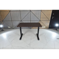 Стол двухмоторный с регулируемой высотой StolStoya ТИТАН подстолье черное и столешница МДФ шпон SE221IBV14070