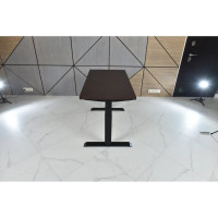 Стол двухмоторный с регулируемой высотой StolStoya ТИТАН подстолье черное и столешница МДФ шпон SE221IBV14070