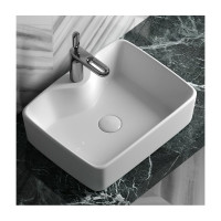 Умывальник чаша Ceramicanova Element накладная, прямоугольная 480x370x130 мм CN6033
