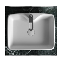 Умывальник чаша Ceramicanova Element накладная, прямоугольная 480x370x130 мм CN6033