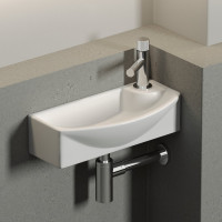 Подвесной умывальник Ceramicanova Element прямоугольный, с крепежом 455x220x130 мм CN6038L