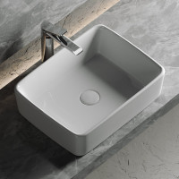Умывальник чаша Ceramicanova Element накладная, прямоугольная 480x370x130 мм CN6037