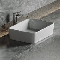 Умывальник чаша Ceramicanova Element накладная, прямоугольная 480x370x130 мм CN6037