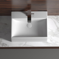Умывальник чаша Ceramicanova Element накладная, прямоугольная 500x410x160 мм CN6040