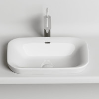 Умывальник Ceramicanova прямоугольный, встраиваемый сверху в столешницу Element 580x400x150 мм CN6041