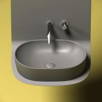 Умывальник чаша Ceramicanova накладная, овальная Element 600x415x135 мм CN6047MH