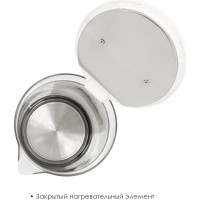 Электрический стеклянный чайник Atlanta ATH-2474 white