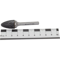 Шарошка коническая скругленная по металлу, в пластиковом футляре Rockforce RF-617F1625 RF-617F1625(49346)