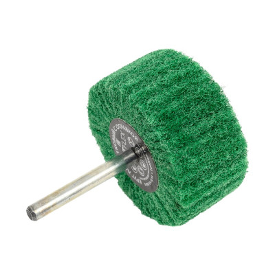 Круг лепестковый нетканый на оправке 60x30x6 мм, very fine green Totflex 4631165599939