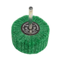 Круг лепестковый нетканый на оправке 60x30x6 мм, very fine green Totflex 4631165599939