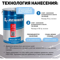 Интерьерная лазурь для дерева RENNER YM M349 R371 1 кг 1-371