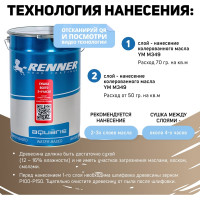 Интерьерная лазурь для дерева RENNER YM M349 R361 5 кг 5-361