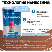 Интерьерная лазурь для дерева RENNER YM M349 R356 1 кг 1-356