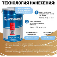 Интерьерная лазурь для дерева RENNER YM M349 R354 1 кг 1-354